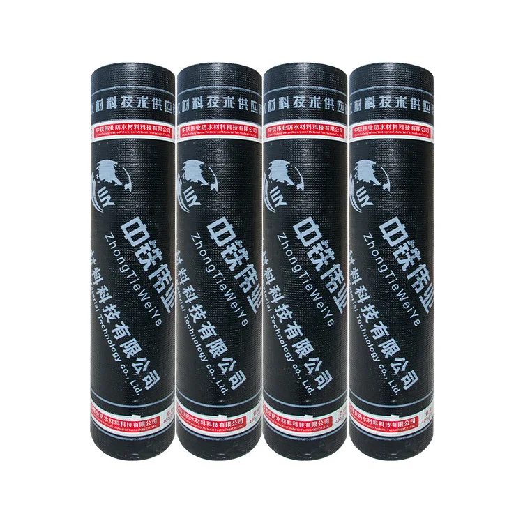 thickness 4 mm fiberglass interlayer  self adhesive building construction waterproof membrane