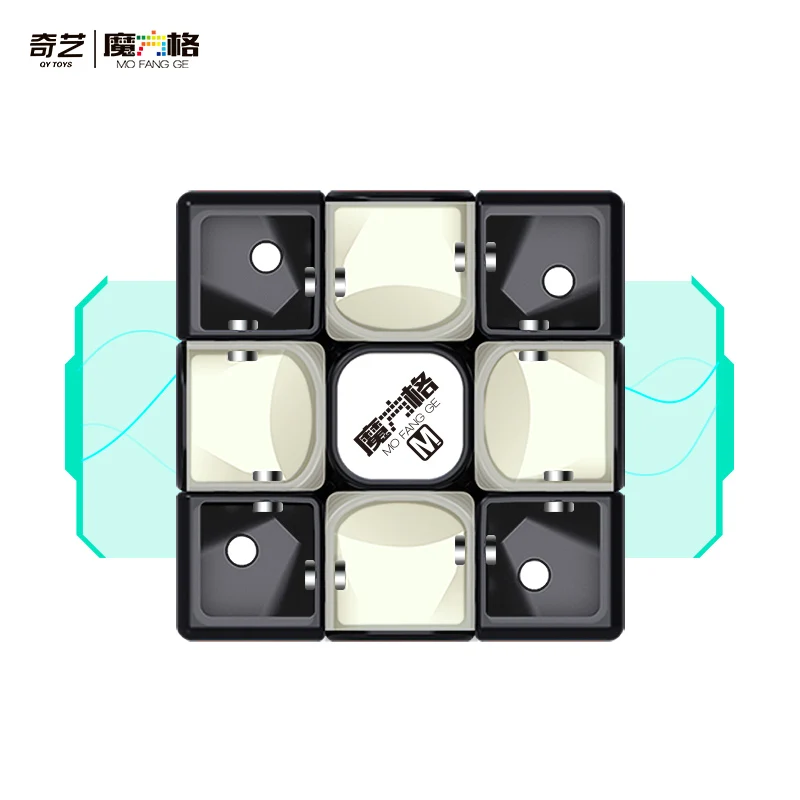 Qiyi Thunderclap V3 M 3X3 Magic Speed Cube Stickerless Professional Fidget Toys Thunderclap V3M Cubo Magico Puzzle Games