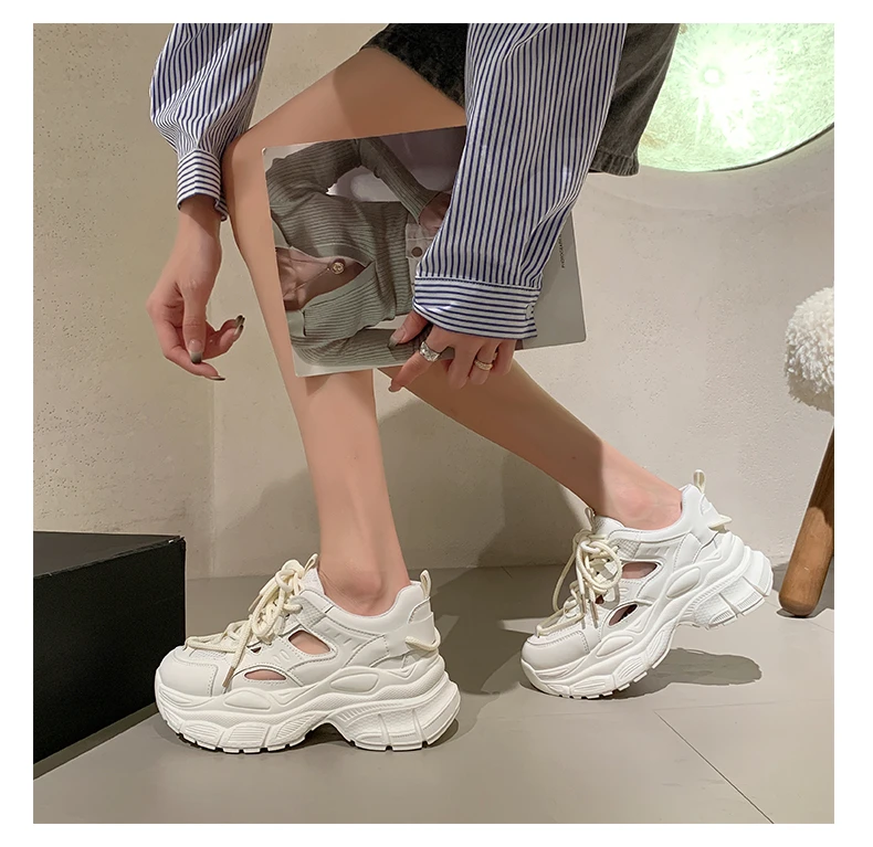 Casual Mesh Sports Women Shoes Fashion Thick Sole Woman Sneakers Breathable New Style Sneakers Women