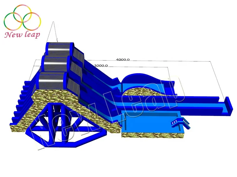 Giant Inflatable Water Slide 3 Lands Large Inflatable Water Slide the City