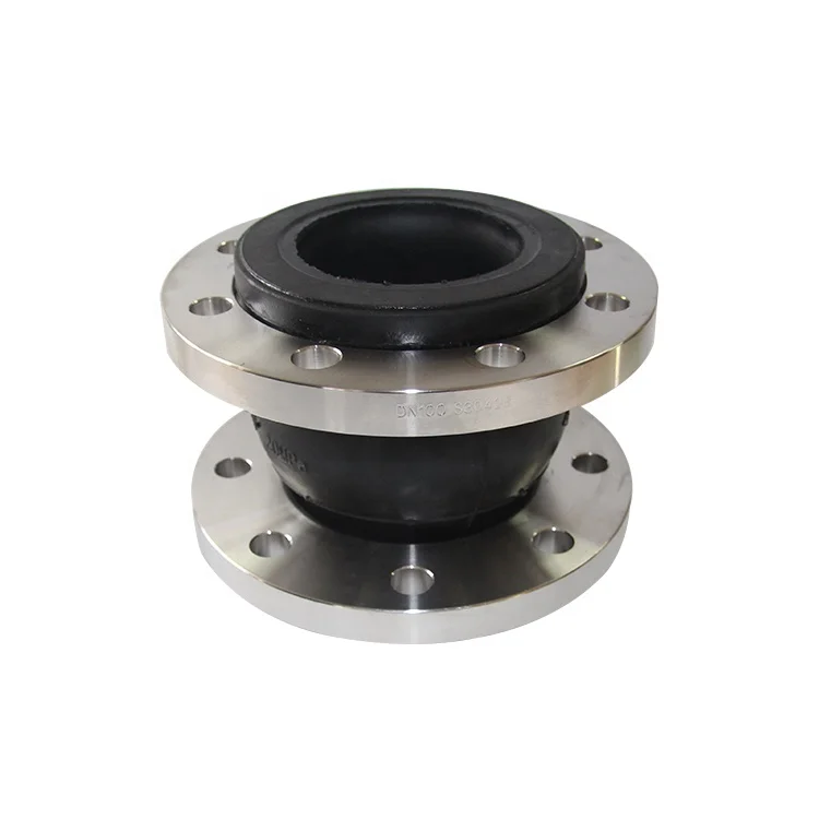6 Inch Tamanho Grande Bellows Stainless Steel Pipe Flexibility Flange Connector Epdm Expansion Rubber Joint
