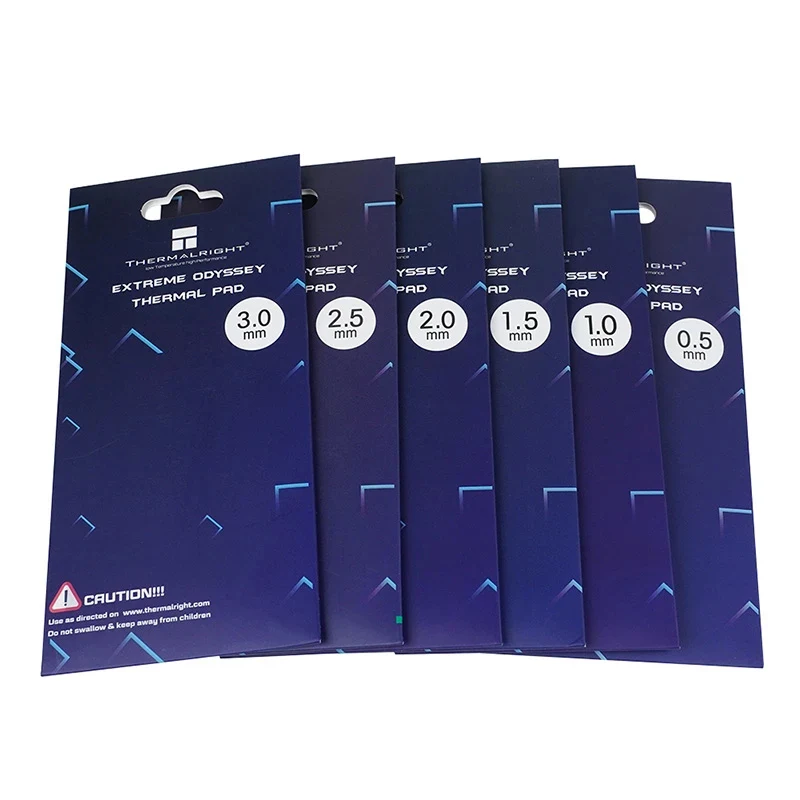 85*45mm 12.8w/m-k Silicone Thermal Pad Conductivity for CPU with 0.5mm 1mm 1.5mm 2mm 3mm Thickness for GPU CPU Heatsink