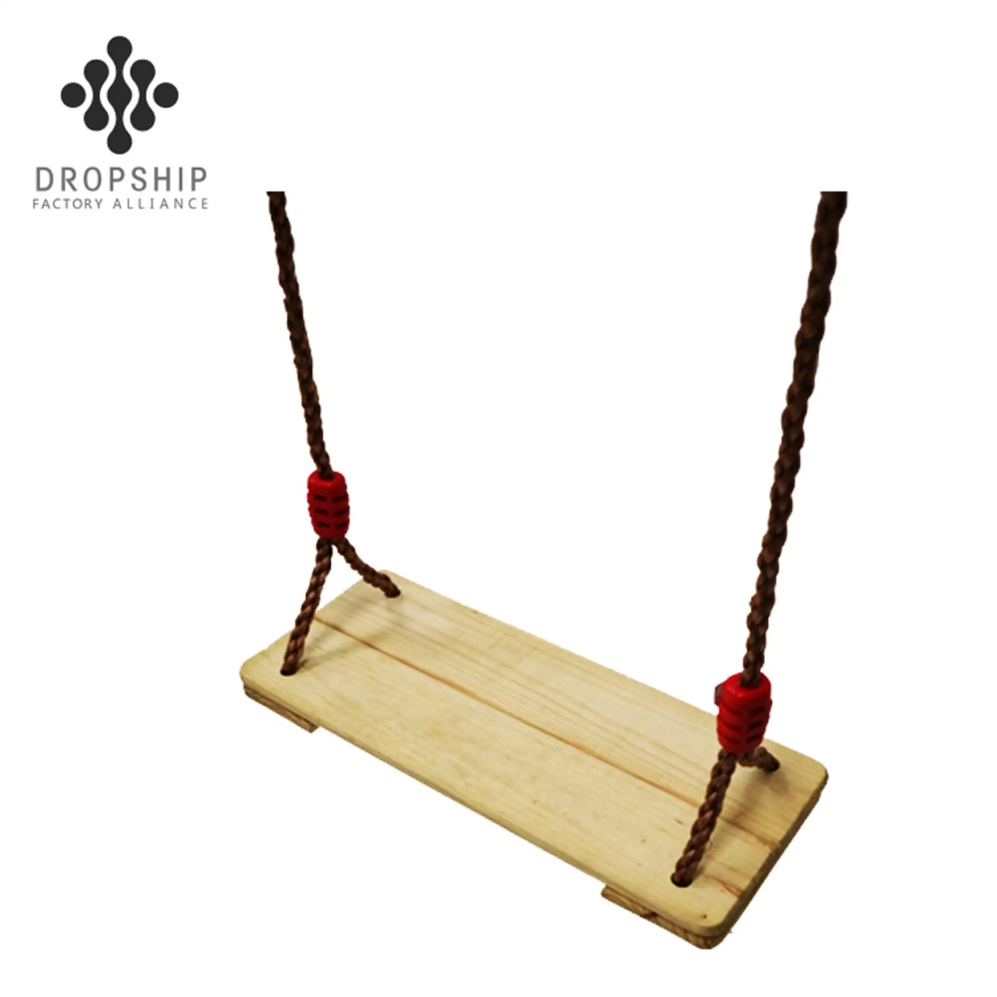 Dropship SA-063  customized brand wooden swing natural style pine garden beach outdoor wooden patio swing sets
