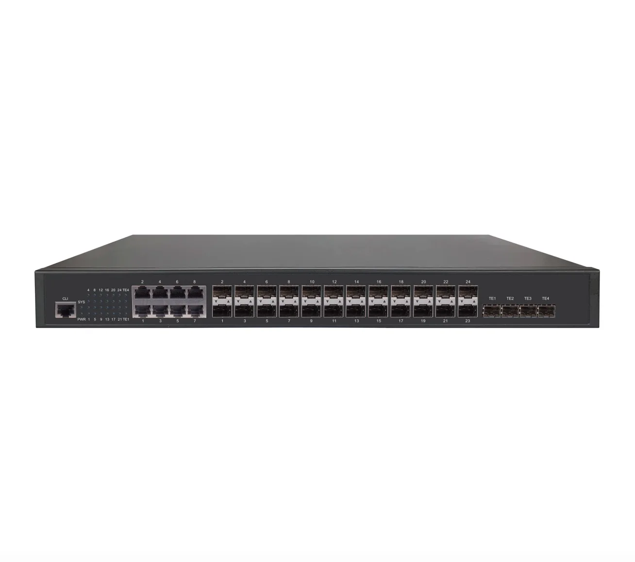 24 гигабитным портом слой 3 POE 4 uplink порт 10G ethernet-коммутатор