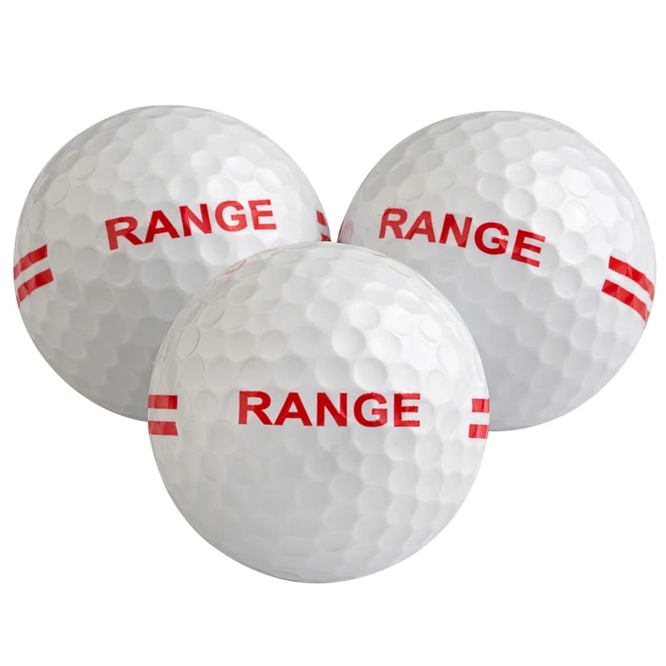 golf driving range balls blank cheap printing premium rubber training distance bulk golf ball