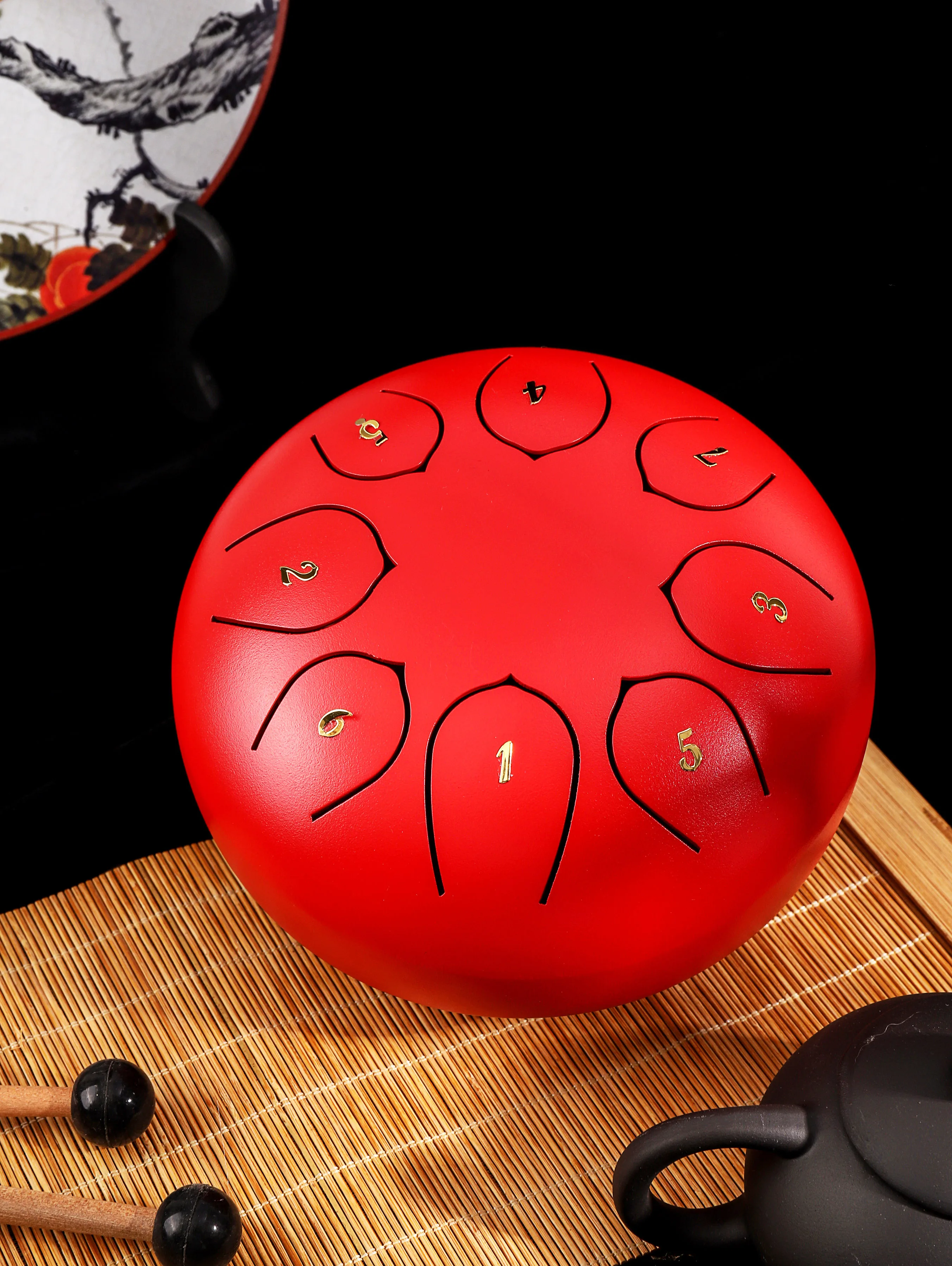 Производитель предлагает хорошее качество барабан Handpan 6 дюймов 8 тонов стальной с языком принимаются