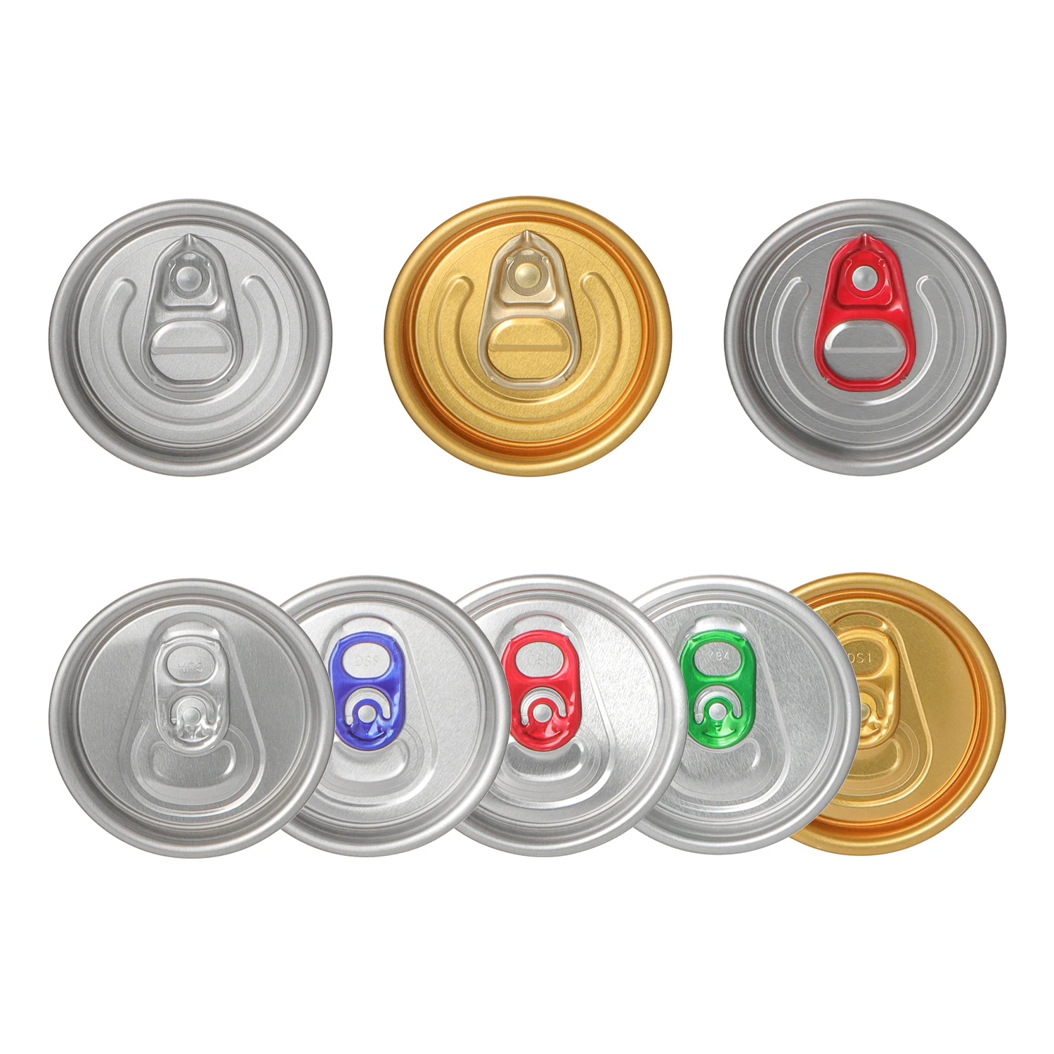 Eoe Poe 63Mm Easy Peel Off Tear Foil Aluminum Lid Cap Cover For Carbonated Beverage Soft Drink Aluminium Pop Cans