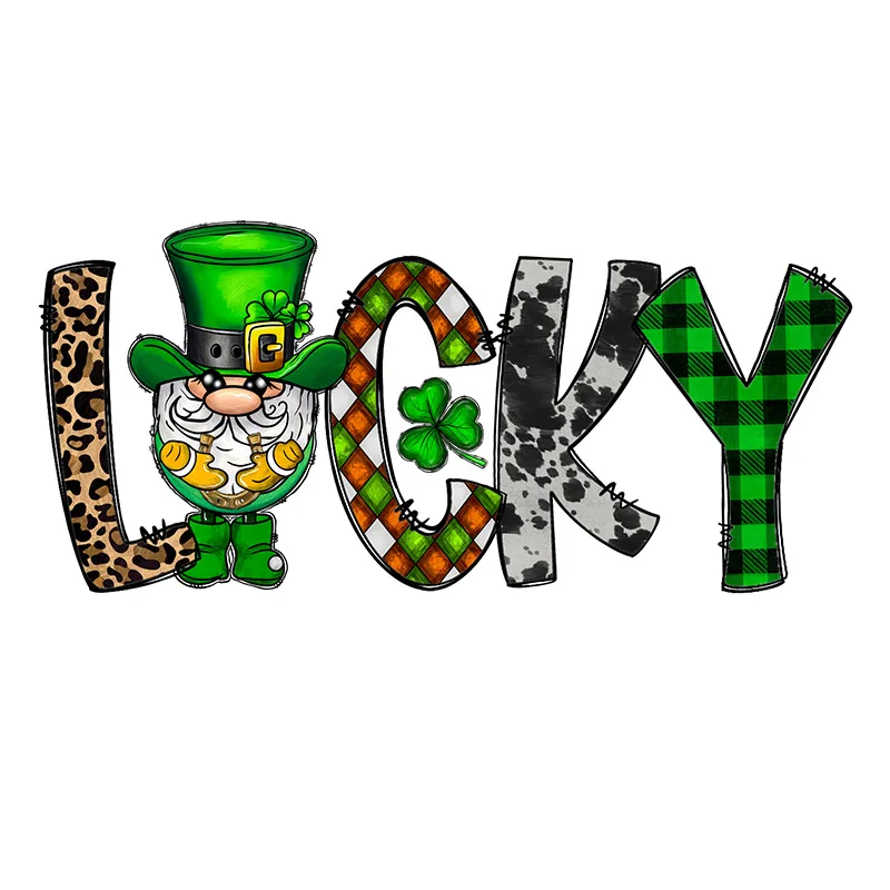 Heat Transfer Vinyl T-shirt Heat Applied for St. Patricks Day Iron on Transfer Print on T-shirt