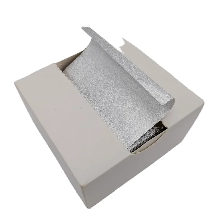 Pre  cut folded hair colorful foil sheet embossed pop up foil sheet