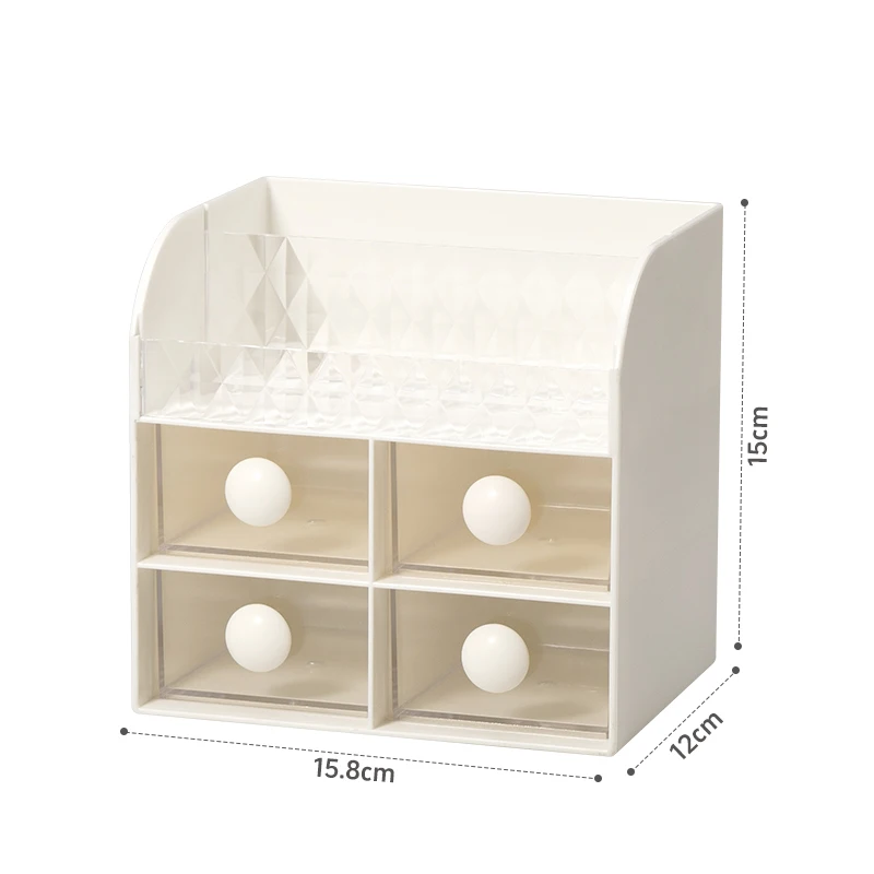 Shunxing Wholesale Modern PP Office Desk Mini Drawer Organizer Home Dormitory Stationary Makeup Storage Organizer Box Plastic