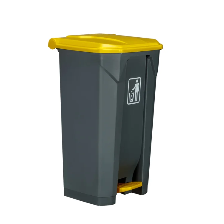 Hot Sale Outdoor Recycling Plastic Foot Pedal 15L/20L/30L/40L/50L/60L Garbage Can Trash Bin