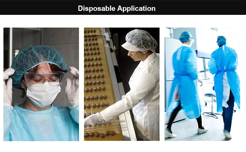 CW008 Bi-Color Non-Woven & CPE Coated Shoe Covers Safety Product for Labs Painter Museum