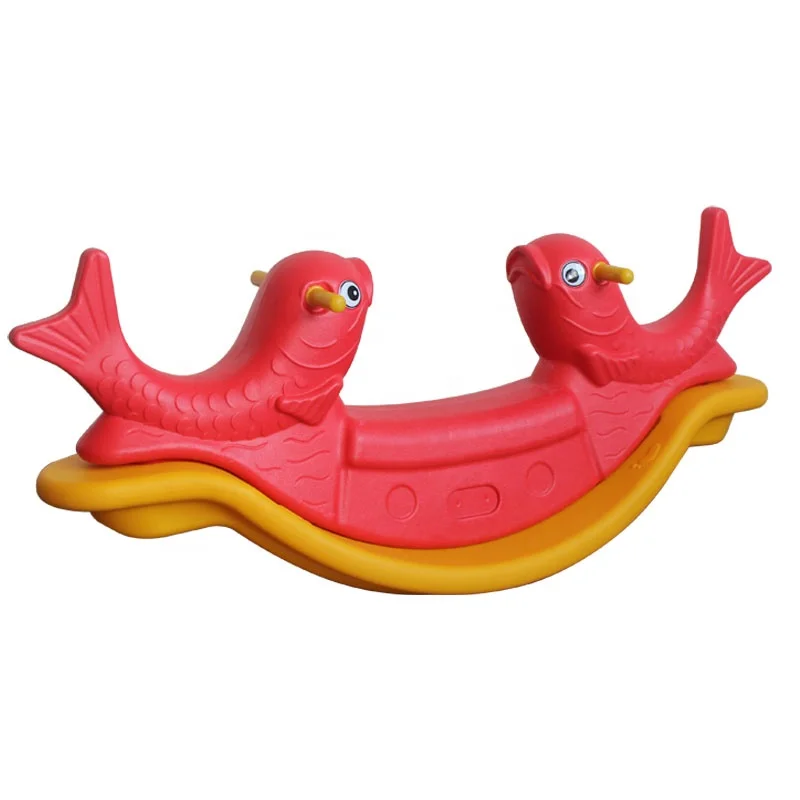 animal style single colour whole sale cheap plastic baby rocker ride on toy