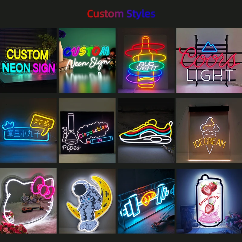 Custom Personalized Decoration Light Electronic Signs For Restaurant Bar Neon Lights Sign No MOQ Dropshipping