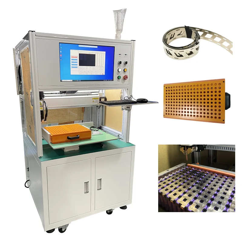 Single-Sided Spot Welder with PC Control System for EV Cylindrical Lithium Battery Pack