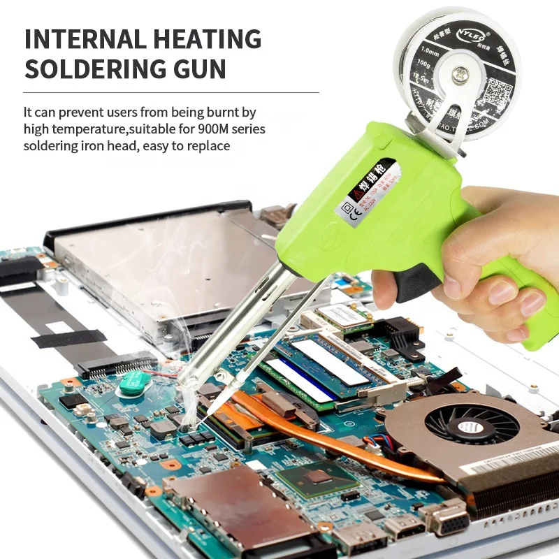 NL-160A 220V  Automatically Send Tin Soldering Iron Gun 60W Electric Soldering Irons Kit  for Welding Circuit Board