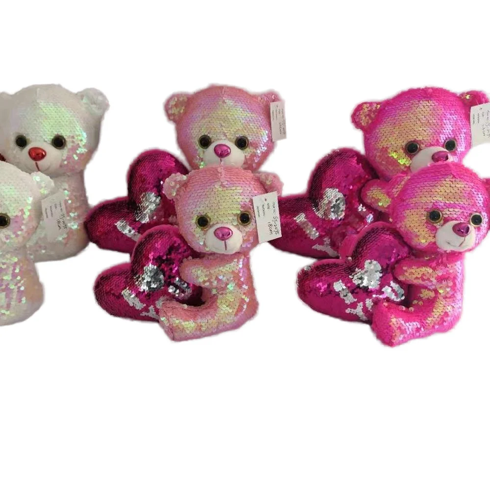 Cute and Funny Sequin Bear Delicate Toys Mal Plush