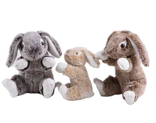 Realistic Cute plush stuffed toy Rabbit with long ear in various color