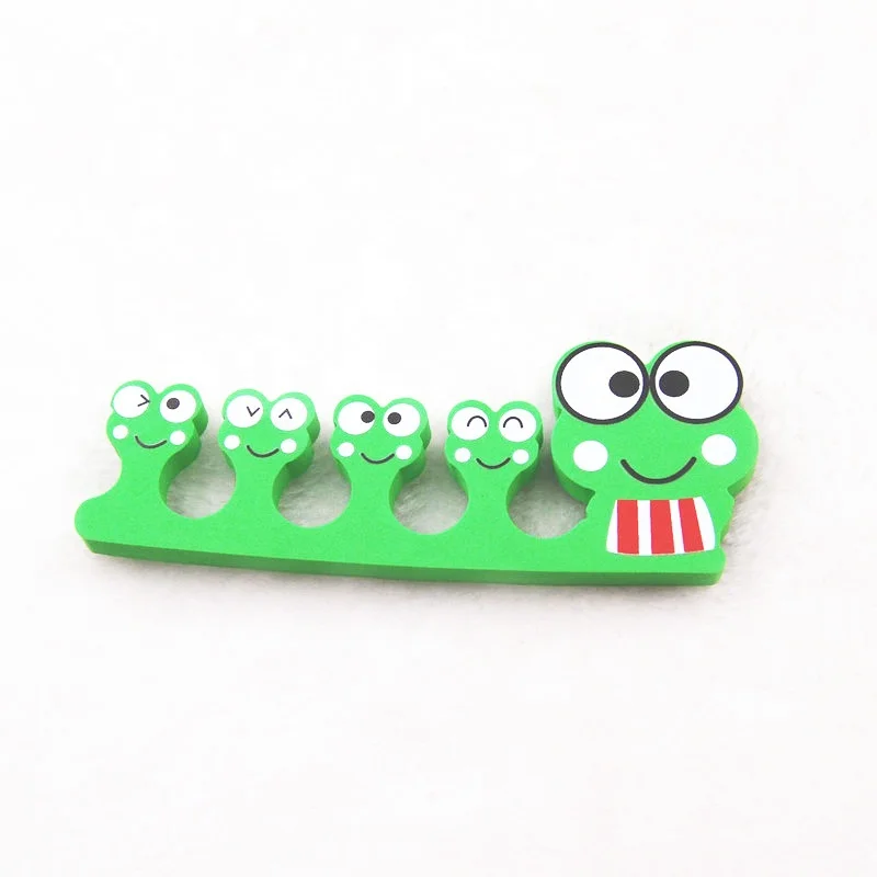 Wholesale Flexible Animal Shape Toe Separators  Little  Frog Finger Divider