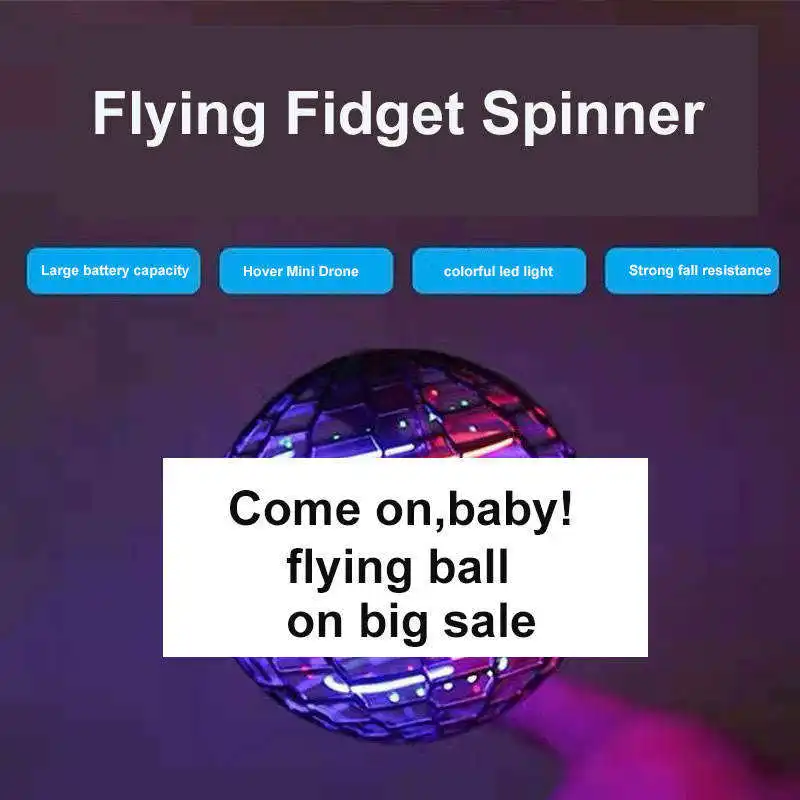 Hot Selling Nova Pro Magic 360 Rotating Hover Mini Drone Led Flying Orb Ball Toy Flying Spinner Boomerang Ball