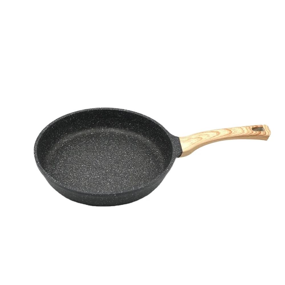 Алюминиевая сковорода с антипригарным покрытием из литого под давлением Индукционное дно Мраморное и керамическое антипригарное покрытие