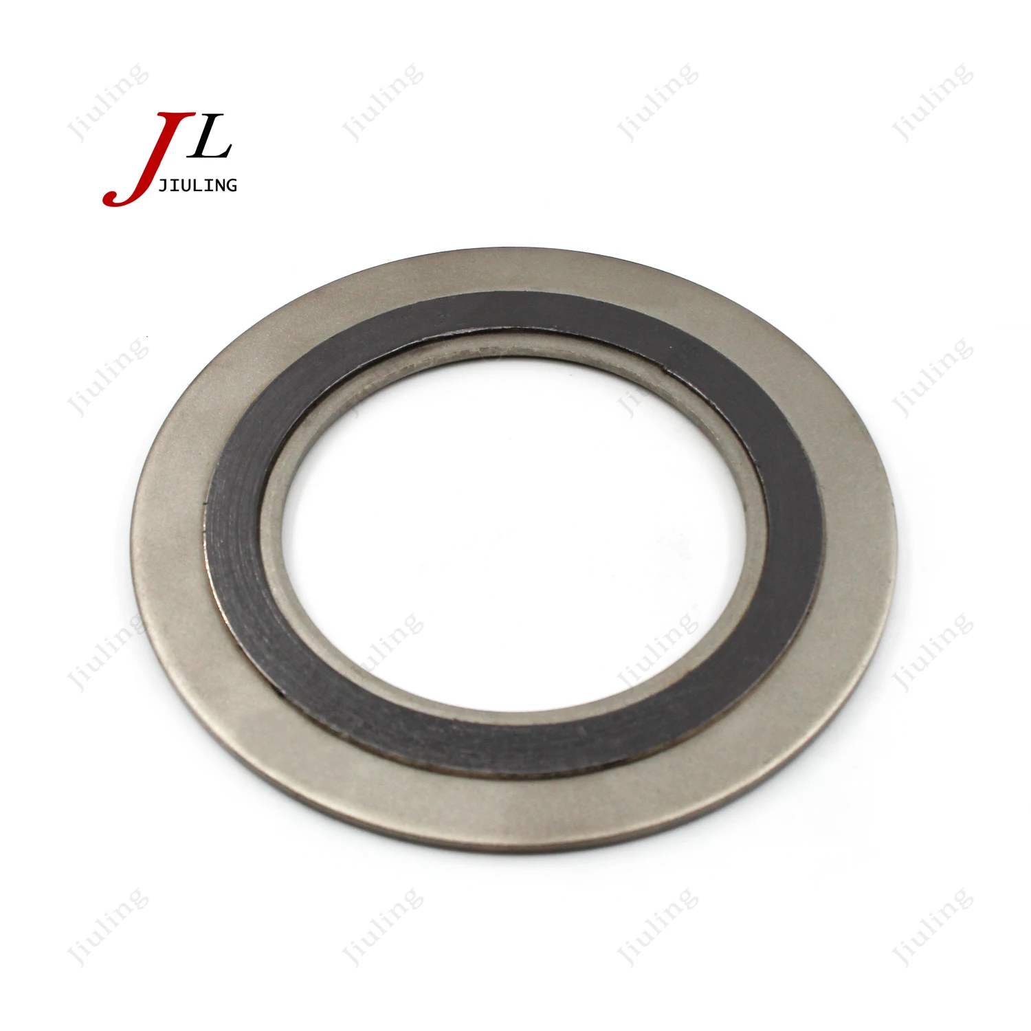 Metal graphite winding gasket manufacturer pipe flange sealing gasket type D outer and nner ring metal spiral wound gasket