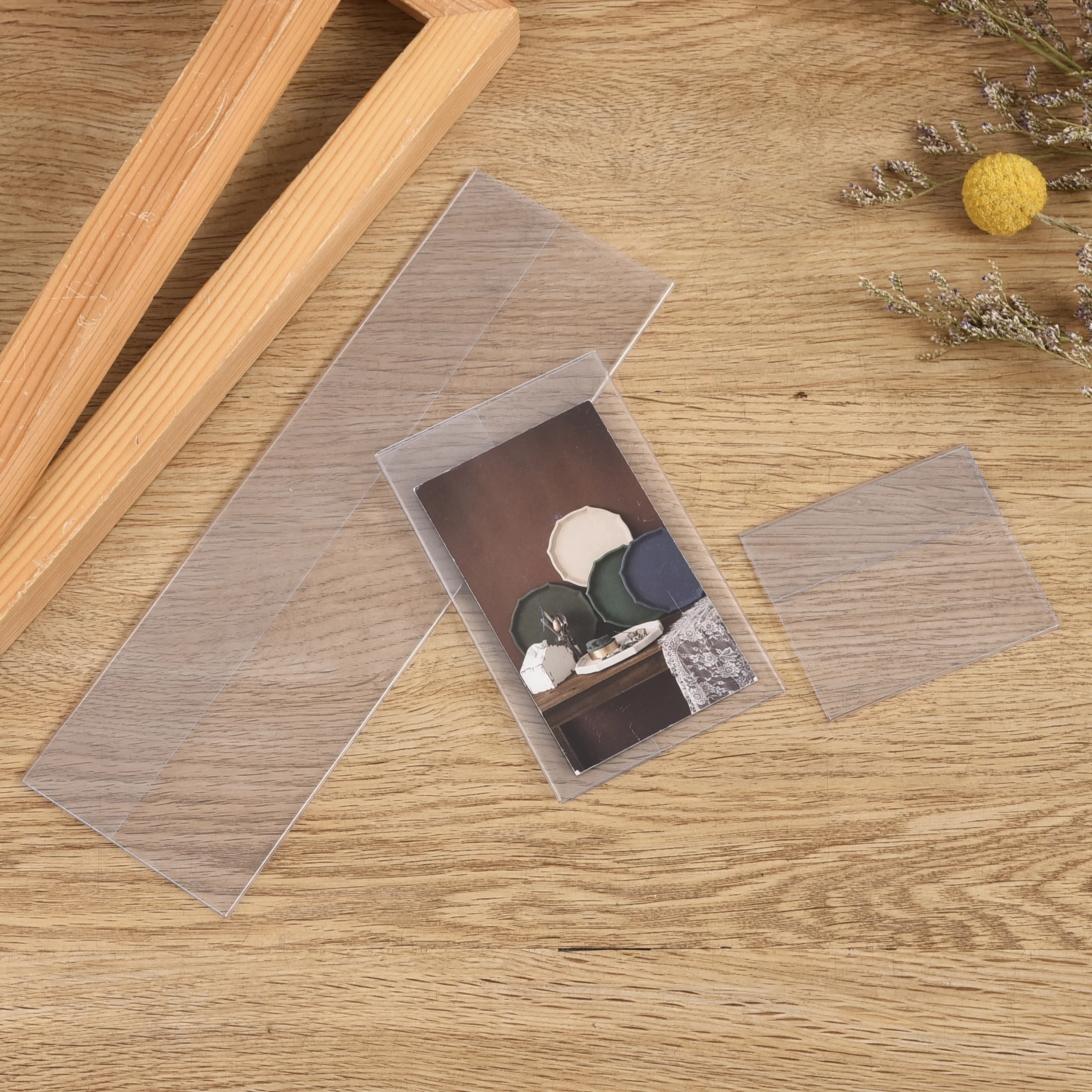 Custom Logo Semi rigid card holder Highly transparent PVC ID Card Holder Card protector Good price A4  rigid plastic pvc sheet