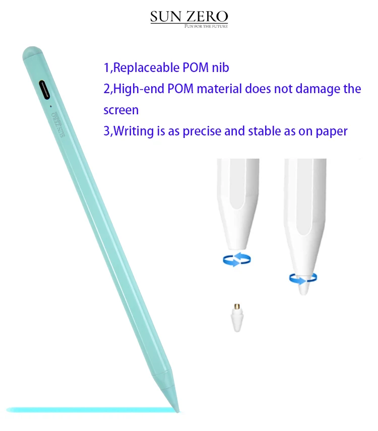 Умный универсальный металлический стилус Sun Zero, Высокочувствительный стилус, низкая цена, красивая упаковка, латунный стилус