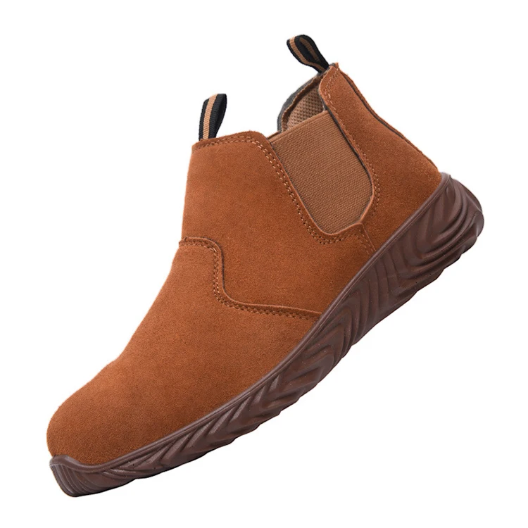 Мужские защитные ботинки со стальным носком, мягкие ботинки для защиты от ударов и проколов, защитная обувь