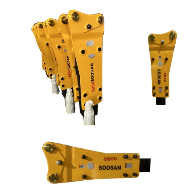 Manufacturer Supplier  Hydraulic Breakers SOOSAN  SB 50 TOP Type With Chisel 140mm For Excavator 18 to 26 Tons