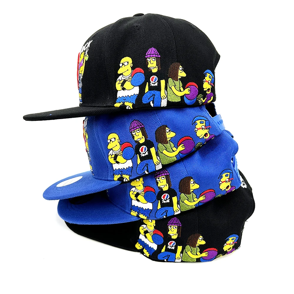 High quality Flat Brim Baseball Caps Manufacturer Custom 3D Embroidery Logo Sports Caps For Men And Women Snapback Hats