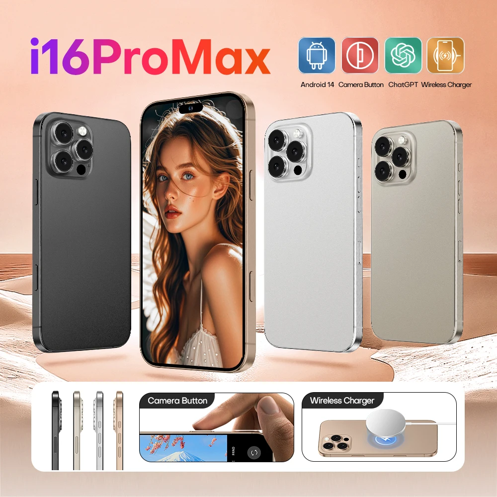 Slimoro Unlocked Large 1TB Cellphone i For Phone 15 14 I13 Pro Max 5G Smartphone Android i Phone X 16G Phone 16 Pro Max Original