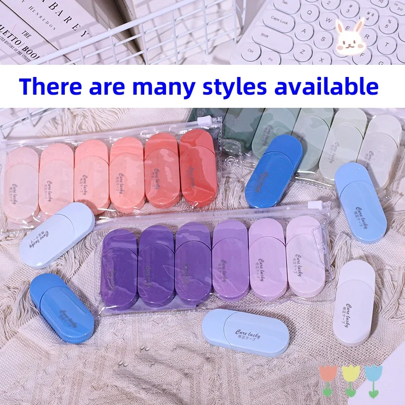 New Arrivals Mini Gradient Color Correction Tape Set Creative Stationery School Office Correction Tape