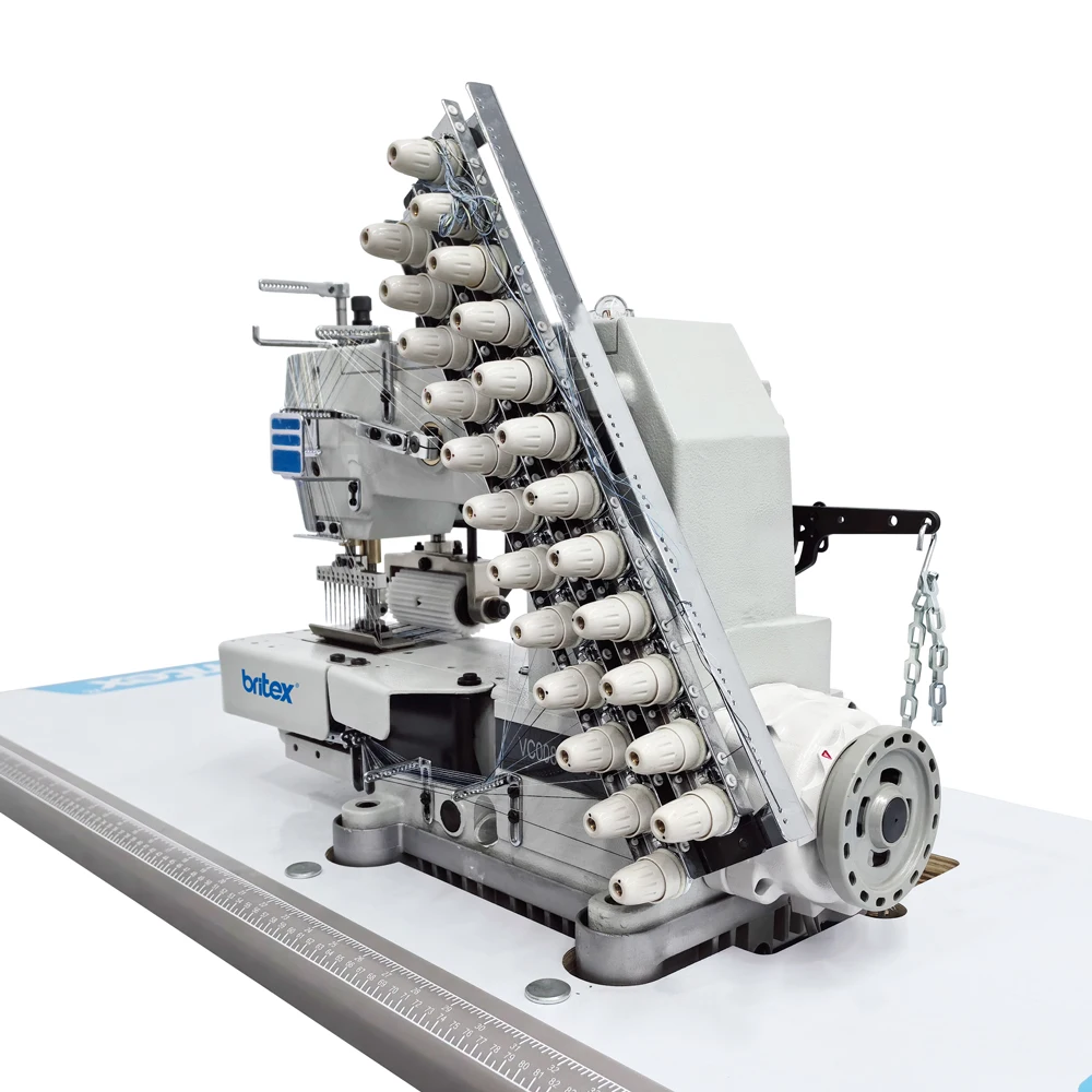 BR-VC008-12064P-D direct drive 12 needles cylinder bed double chainstitch multi needle sewing machine