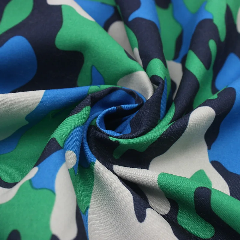 
polyester peachskin custom pattern print on fabric 