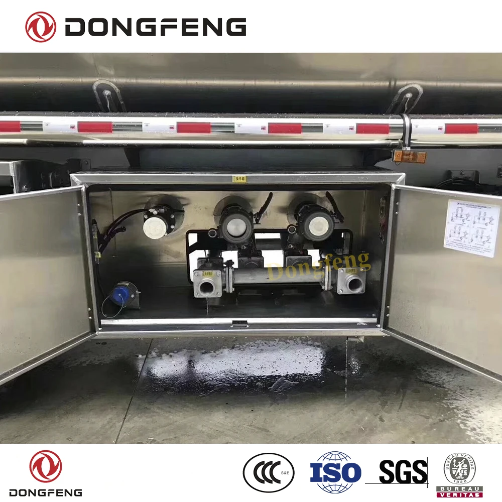 Dongfeng 4x2 RHD 10000 литровый масляный бак из алюминиевого сплава с