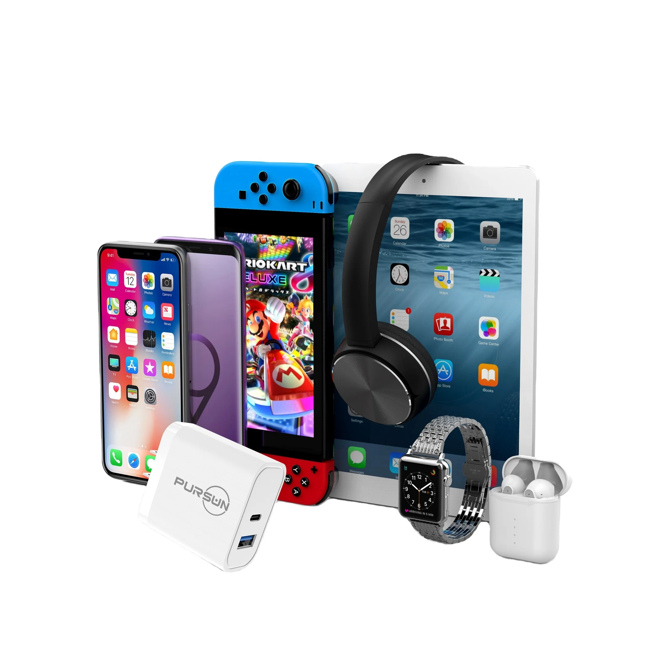 Multiple Surge Protector, Powrui C Surge Protector Outlet Extender Eu Us Uk Folding Plug One Usb Wall Charger