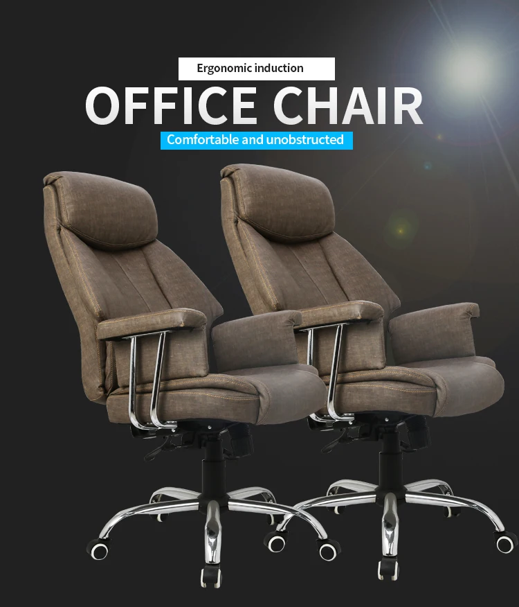 Factory directly Luxury ergonomic office executive chair leather arm chair