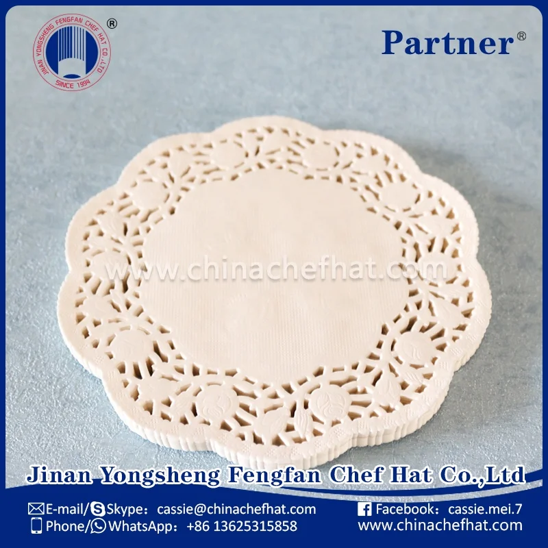 8.5' Disposable Paper Doilies Round Lace Paper Doilies Placemats Paper Mats
