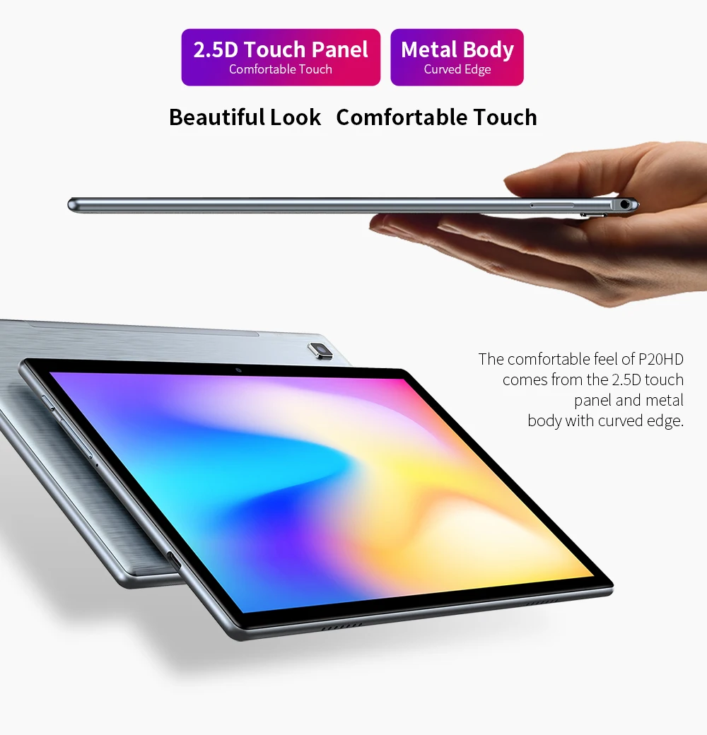 Новейшая модель; Teclast P20HD планшетный ПК с системой андроида и 10 таблетки 4 аппарат не привязан к оператору сотовой связи 1 дюймов Гб оперативной памяти 64 встроенной 1920x1200 SC9863A Octa Core tabletas