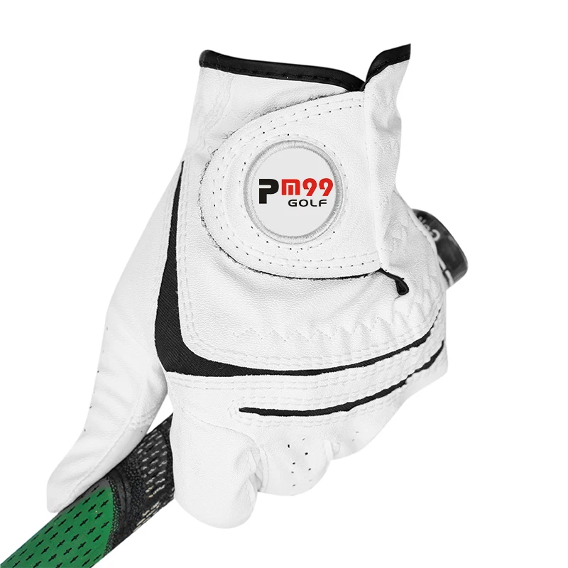 custom logo ladies golf gloves cabretta leather left hand packaging uv coating ring cut out