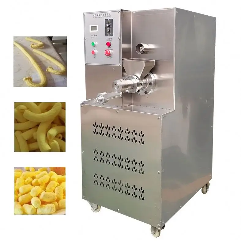 New Extrusion Machine for Cheetos-Flavored Small Maize Puff Crunchy Nik Naks Snacks Buckwheat Puffed Corn Snack Extruder Machine