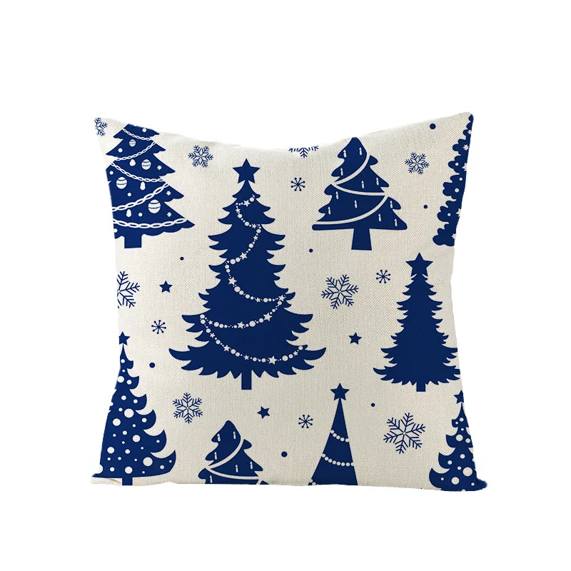 2023 Christmas Decoration Cushion Elk Textile Furniture Ornament Christmas Tree Pillowcase