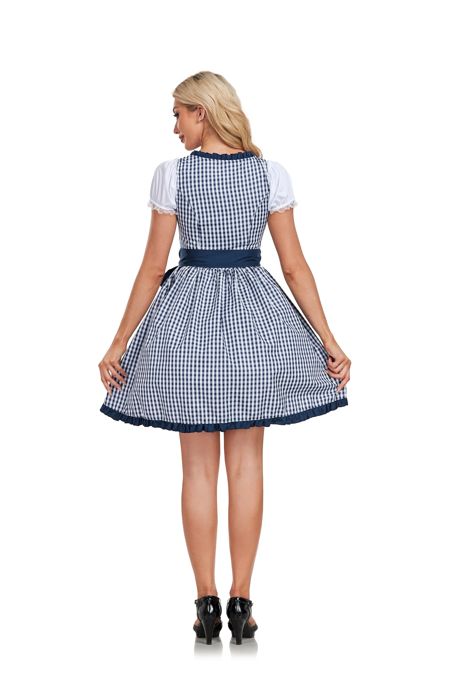 2024Y Women Maid Dress Sexy Body Sculpting Costume Halloween Carnival Cosplay Costume Oktoberfest German Dirndl Dress