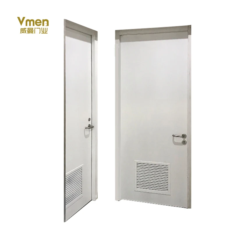 High strength exterior louvered steel door modern subway stainless steel door with louvers