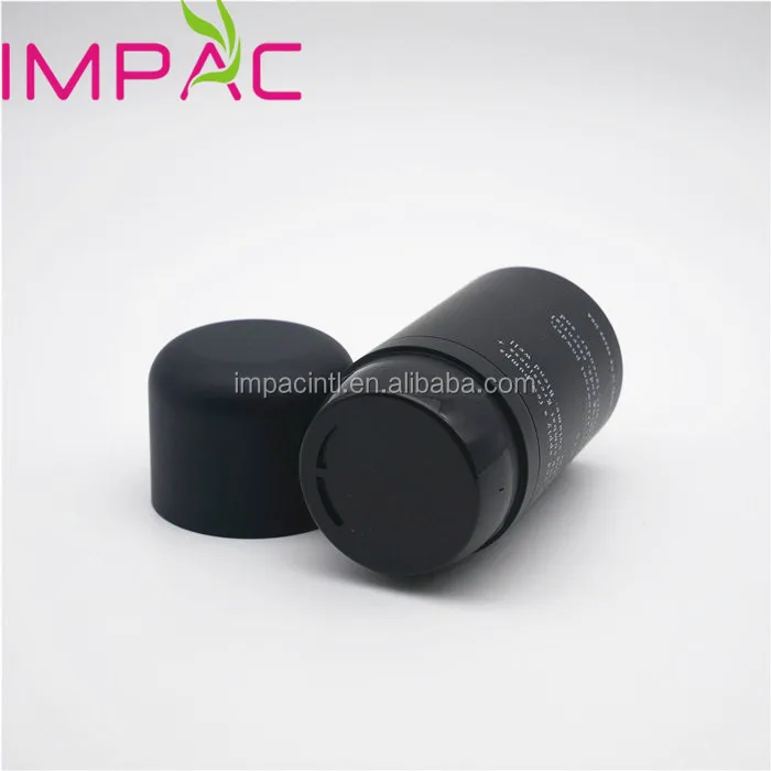 Matte black custom hair styling powder empty bottle container 50ml 100ml