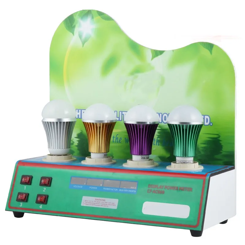 Bargain-based OEM LED Light bulb acrylic display demo case