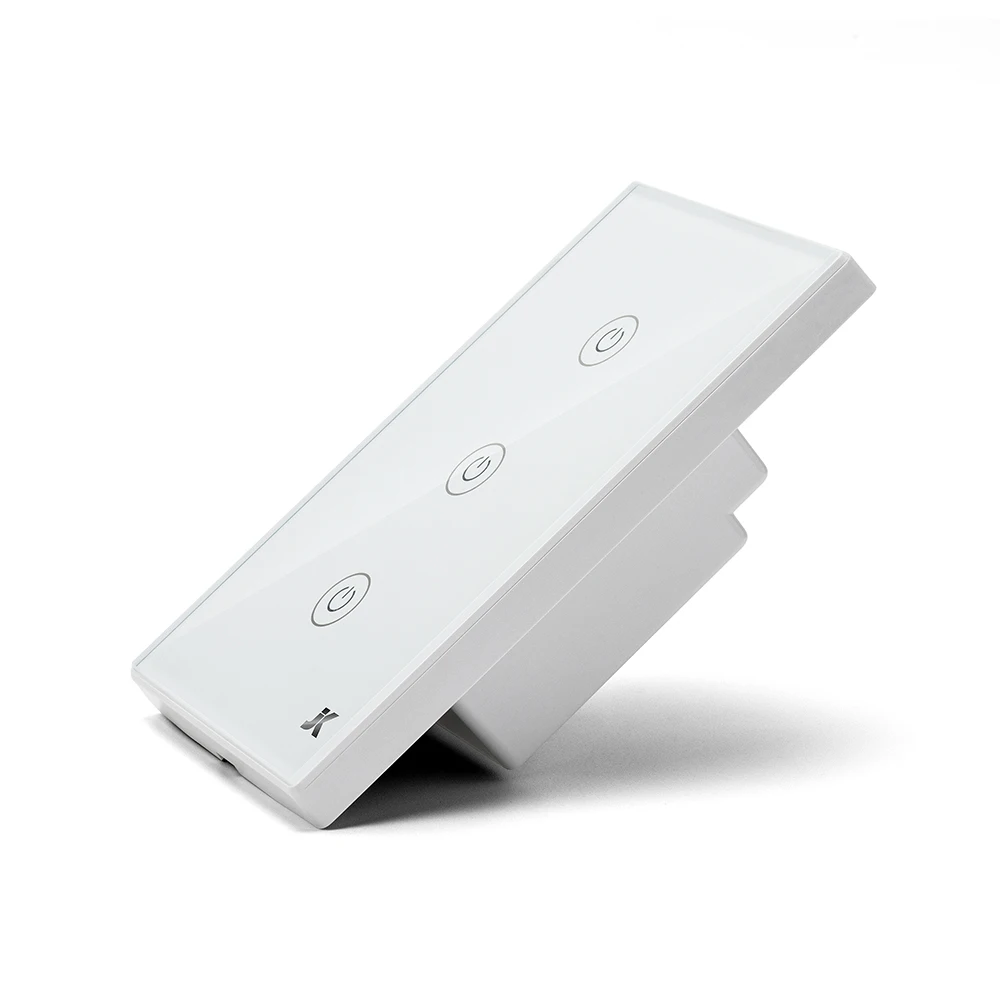 China WIFI Glass Wall Touch Switch US Standard AC110V 240V Wireless Light Switch Tuya/Smart Life Work With Google Home Alexa