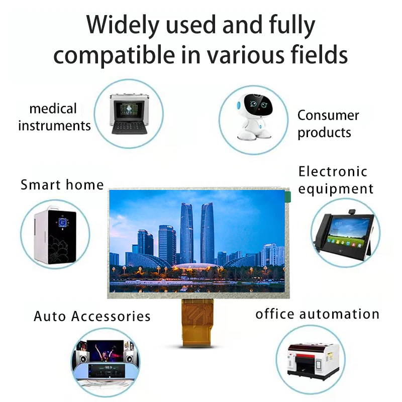 ЖК-дисплей feixin умный Телевизор с ЖК монитор 7 дюймов сенсорный экран IPS screen10 лет OEM/ODM оптовая продажа таможенное оформление Шэньчжэнь