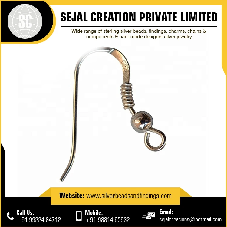 
Sterling Ear Hook For Womens 